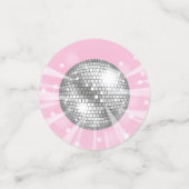 Disco Ball Baby shower Pink Girl Confetti (Kleine voorkant)