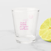 Disco Ball Bachelorette Shot Glass Pink Shot Glas (Achterkant)