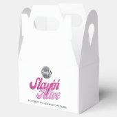 Disco Ball Bachelorette Stayin Alive Hangover Kit Bedankdoosjes (Geopend)