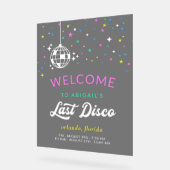 Disco Ball Bachelorette Weekend Welkom Acryl Bord (Hoek)