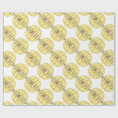 Disco Ball Bee Hive Patroon Cadeaupapier (Vlak)