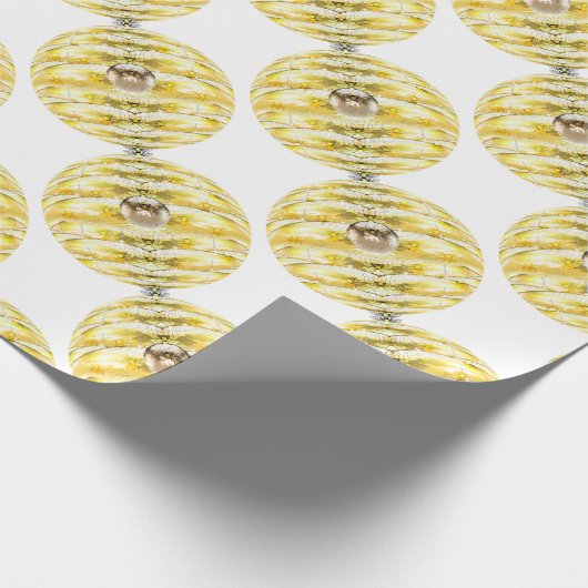 Disco Ball Bee Hive Patroon Cadeaupapier (Hoek)