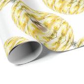 Disco Ball Bee Hive Patroon Cadeaupapier (Rol Hoek)