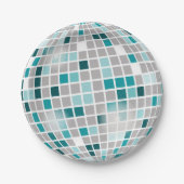Disco Ball Birthday Party Paper Bord Cake (Voorkant)