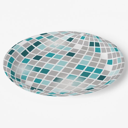 Disco Ball Birthday Party Paper Borden Papieren Bordje (Gekanteld)