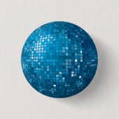 Disco Ball Blue Button (Voorkant)