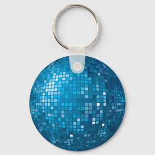 Disco Ball Blue Sleutelhanger