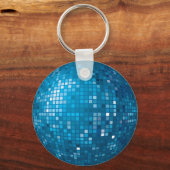 Disco Ball Blue Sleutelhanger (Voorkant)