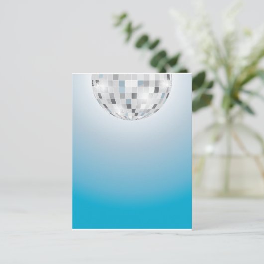 Disco Ball Briefkaart (Staand voorkant)