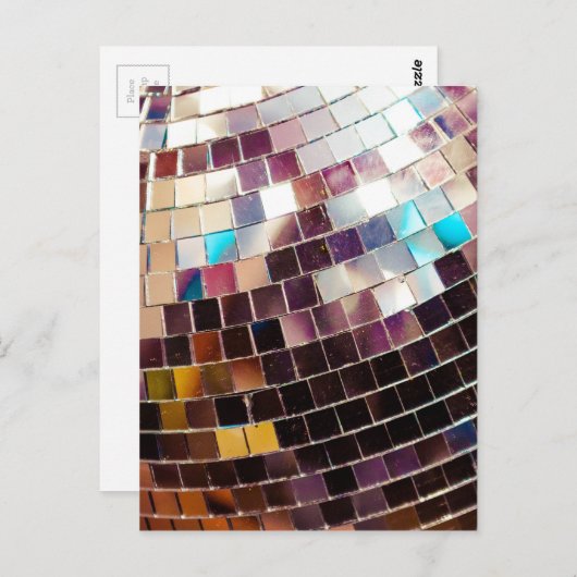 Disco Ball Briefkaart (Voorkant / Achterkant)