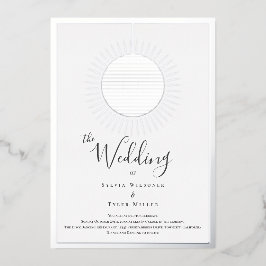 Disco Ball Bruiloft Folie Uitnodiging