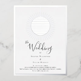 Disco Ball Bruiloft Folie Uitnodiging Briefkaart