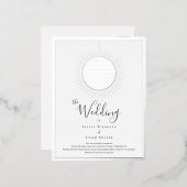 Disco Ball Bruiloft Folie Uitnodiging Briefkaart (Voorkant / Achterkant)