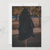 Disco Ball Confetti Graduation Photo Kaart (Achterkant)