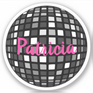 Disco Ball Cool Dancing Dance Party Aangepaste naa Sticker