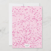 Disco Ball Dance Pink Hartelijk dank Bedankkaart (Achterkant)