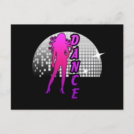 Disco Ball Dancer. Briefkaart (Voorkant)