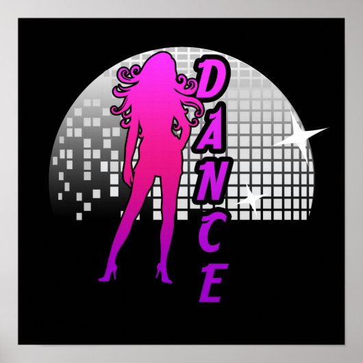 Disco Ball Dancer. Poster (Voorkant)