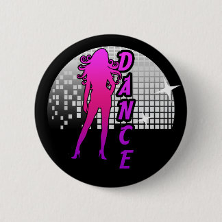 Disco Ball Dancer. Ronde Button 5,7 Cm