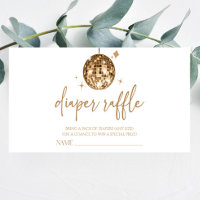 Disco Ball 'Disco Baby' Baby shower Luier Raffle
