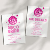 Disco Ball Disco Bruid Bachelorette Weekend Party Kaart