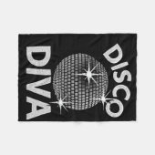 Disco Ball Disco Diva Queen1 Fleece Deken (Voorkant (Horizontaal))