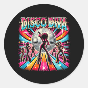 Disco Ball Disco Diva Queen Ronde Sticker