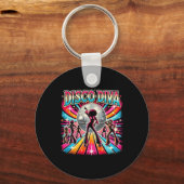 Disco Ball Disco Diva Queen Sleutelhanger (Voorkant)