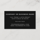  Disco Ball DJ Of Party Planner Visitekaartje (Achterkant)