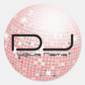 Disco Ball DJ Sticker (Voorkant)