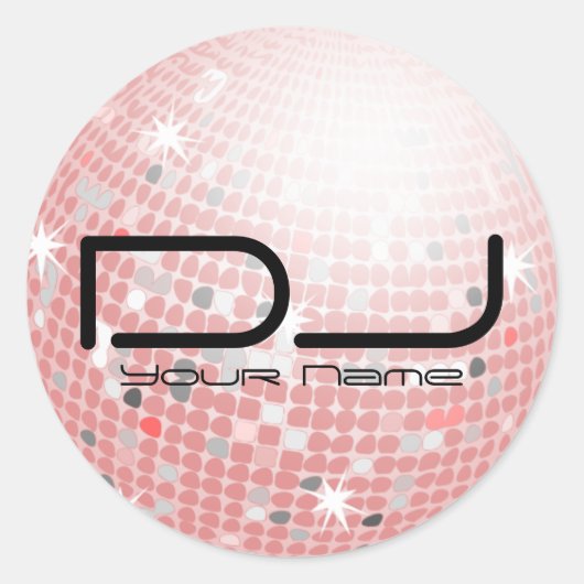 Disco Ball DJ Sticker (Voorkant)