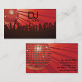 Disco Ball - DJ Visitekaartje (Voorkant / Achterkant)