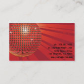 Disco Ball - DJ Visitekaartje (Achterkant)