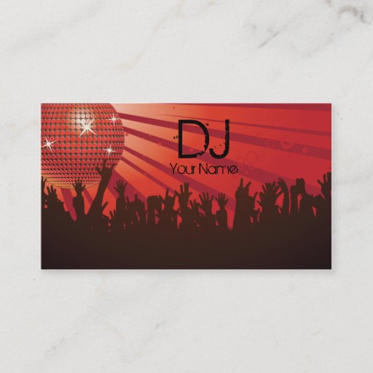 Disco Ball - DJ Visitekaartje (Voorkant)