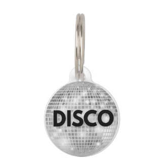 Disco Ball Dog Label Huisdierpenning
