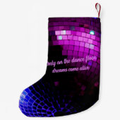 Disco Ball Dreams Kerstmis kous Kleine Kerstsok (Achterkant)