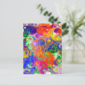 Disco Ball Electricity Fluid Art Briefkaart (Staand voorkant)