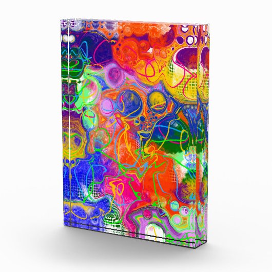 Disco Ball Electricity Fluid Art Fotoblokken (Rechts)