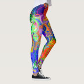 Disco Ball Electricity Fluid Art Leggings (Rechts)