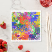 Disco Ball Electricity Fluid Art Servet (Insitu)