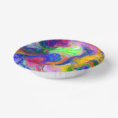 Disco Ball Electricity Marble Fluid Art Papieren Kommen (Gebogen)