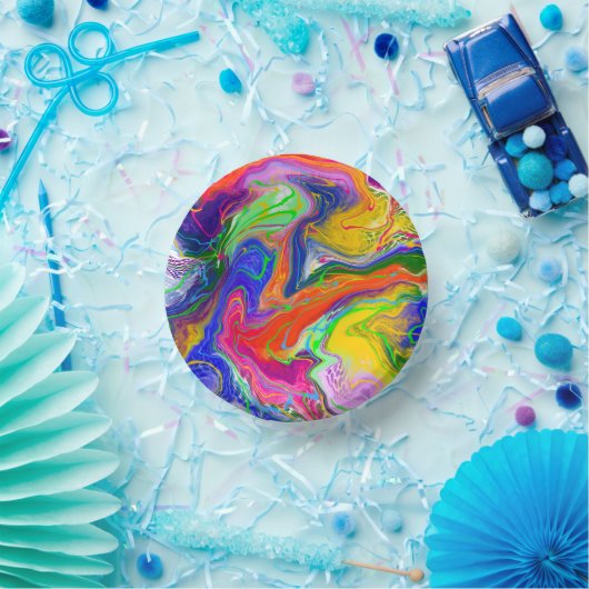 Disco Ball Electricity Marble Fluid Art Papieren Kommen (Feest)