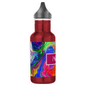 Disco Ball Electricity Marble Fluid Art Waterfles (Links)