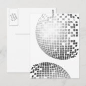 Disco Ball Fun Retro Briefkaart (Voorkant / Achterkant)