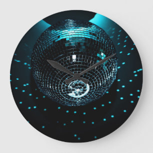 Disco Ball Glare, Nachtclub Achtergrond. Grote Klok