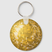 Disco Ball Gold Sleutelhanger (Voorkant)
