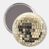 Disco Ball - Goud Magneet (Voorkant / Achterkant)