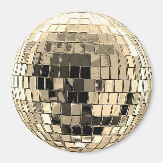 Disco Ball - Goud Magneet (Voorkant)