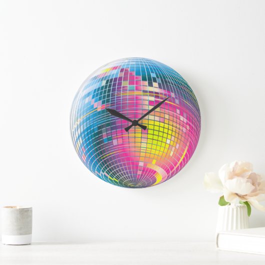 Disco Ball grafische ontwerpwandklok Grote Klok (Huis)
