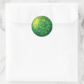 Disco Ball Groene Sticker (Tas)